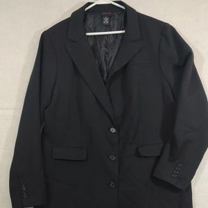 Torrid Women's Black Lined 3 Button 3 Pocket Blazer Jacket Size 3